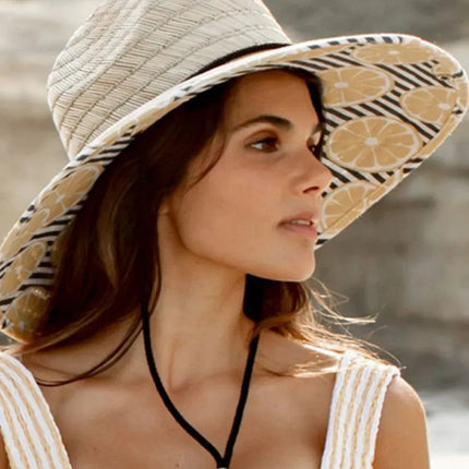 Peter Grimm Lemonade Lifeguard - Rye Straw Lifeguard Hat