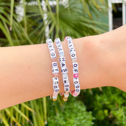 Love Has Won Letter Bracelet