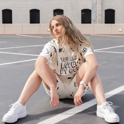 Loved By God All-Over Cream Unisex Short