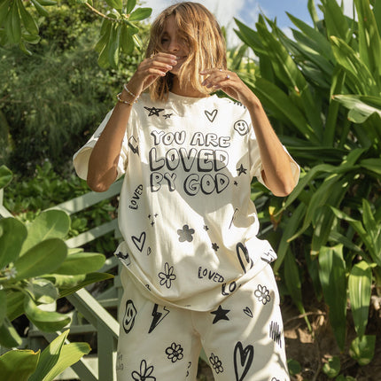 Loved By God All-Over Cream Unisex Short