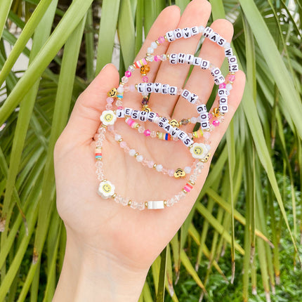 Loved By God Letter Bracelet