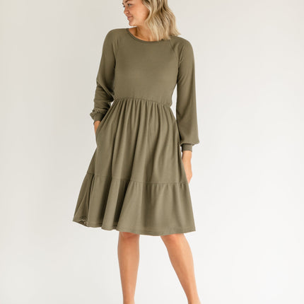 Luna Tiered Midi Dress
