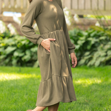 Luna Tiered Midi Dress