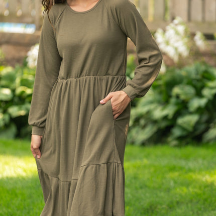 Luna Tiered Midi Dress