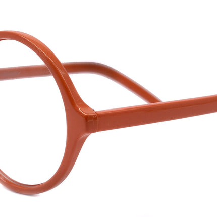 Mabel, (Premium) True Round vintage eyeglasses (NON Prescription) (Orange) Circle Eye, Medium, Protective Eyewear. NY Fifth Avenue