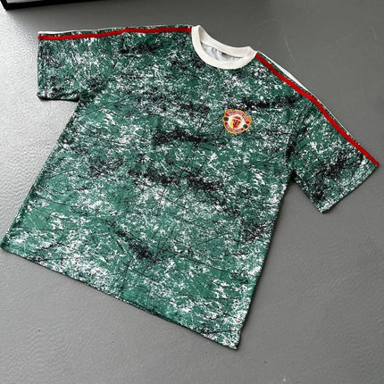 Manchester United Oversized T-shirt with Shoulder Stripe Detail