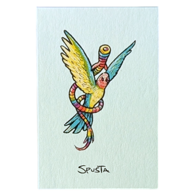 Marq Spusta Bird (Light Blue) Micro Print