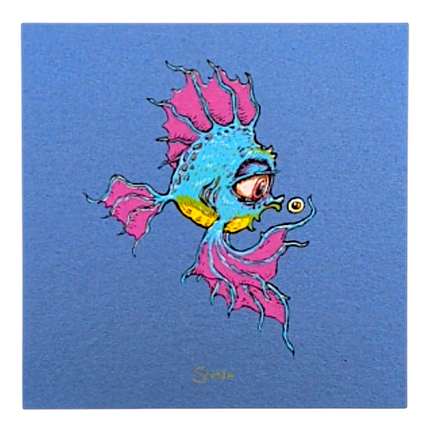 Marq Spusta Bubble Fish (Blue Shimmer) Micro Print