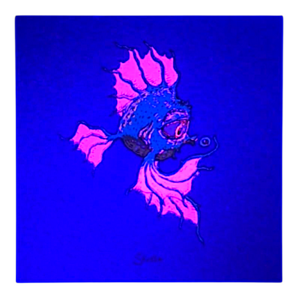 Marq Spusta Bubble Fish (Blue Shimmer) Micro Print