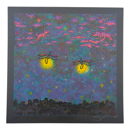 Marq Spusta "Cosmic Confidante" (Black) Mini Print