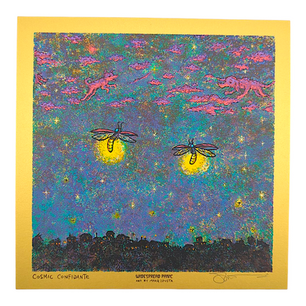 Marq Spusta "Cosmic Confidante" (Gold) Mini Print