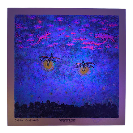 Marq Spusta "Cosmic Confidante" (Gold) Mini Print
