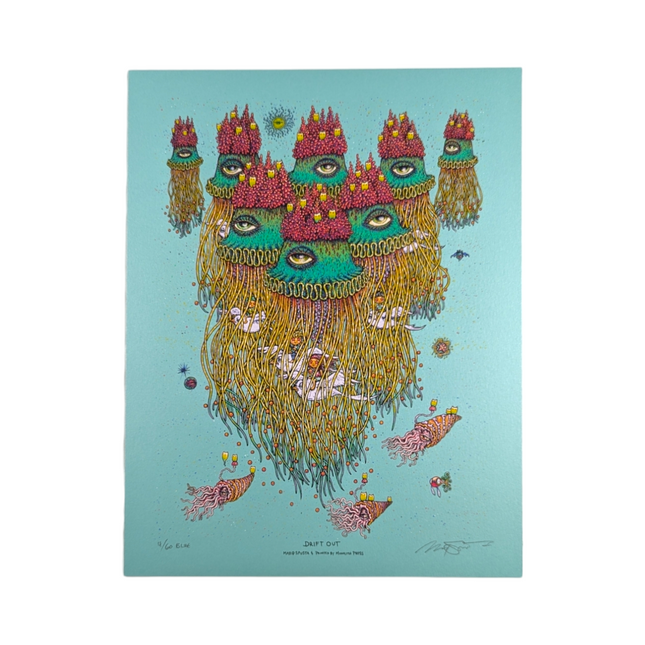Marq Spusta "Drift Out (Blue)" Print