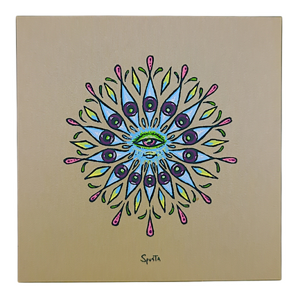 Marq Spusta Eye Mandala (Chlorophyll) Micro Print