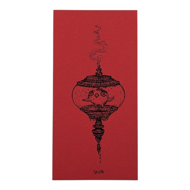 Marq Spusta Fish in Bowl (Red) Micro Print