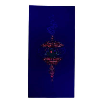 Marq Spusta Fish in Bowl (Merlot) Micro Print