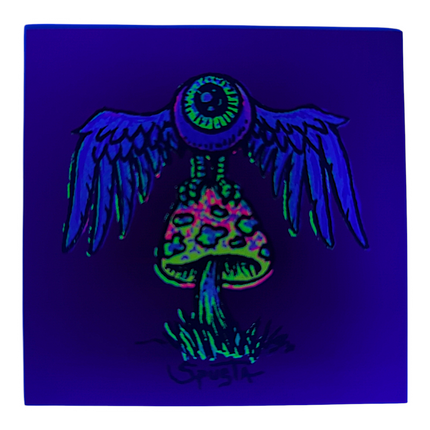 Marq Spusta Flying Eye Mushroom (Plum Rubber) Micro Print