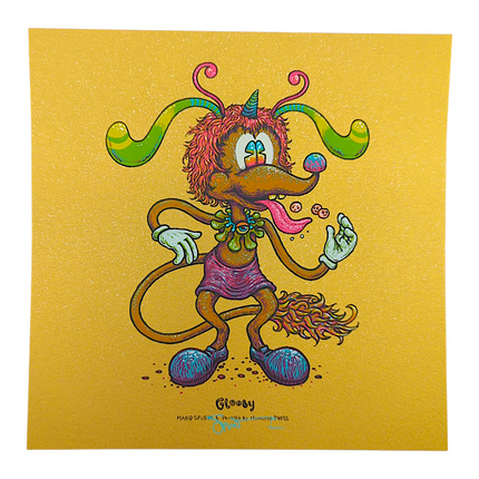 Marq Spusta "Glooby" (Gold Fleck Linen) Mini Print