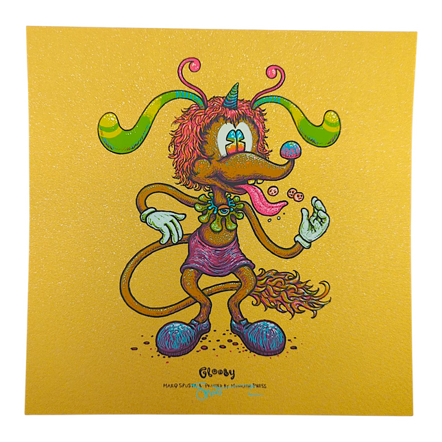 Marq Spusta "Glooby" (Gold Fleck Linen) Mini Print