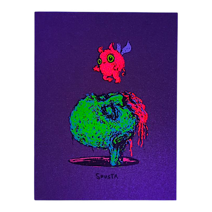 Marq Spusta Head in a Hole (Grape Goo) Micro Print