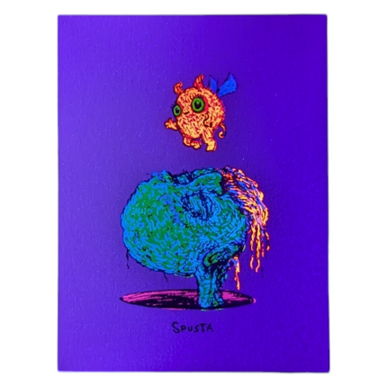 Marq Spusta Head in a Hole (Nude Shimmer) Micro Print