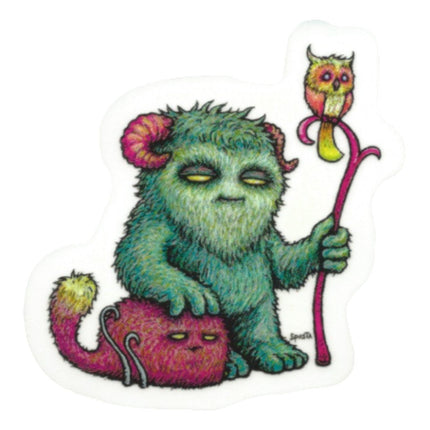 Marq Spusta Horned Little Furry Thing Mini Sticker