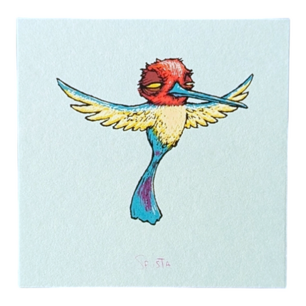 Marq Spusta Hummingbird (Light Blue) Micro Print