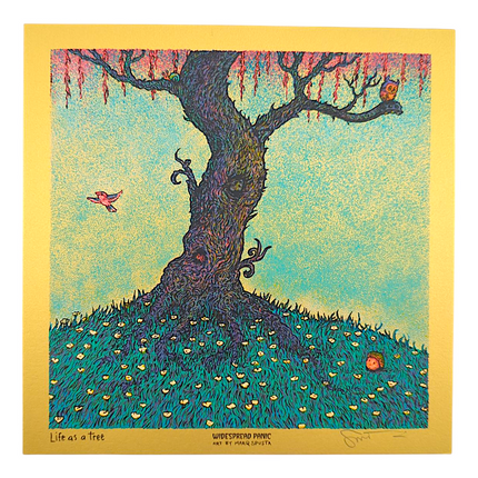 Marq Spusta "Life as a Tree" (Gold) Mini Print