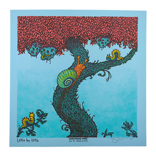 Marq Spusta "Little by Little" (Blue) Mini Print