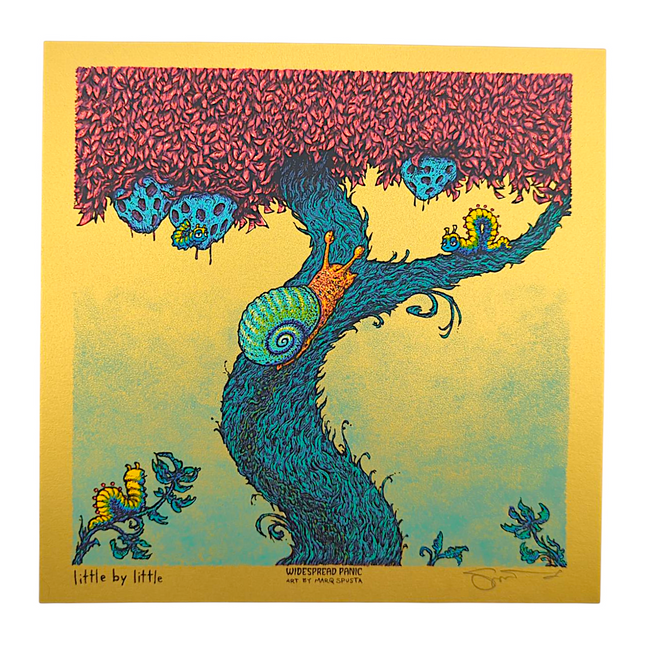 Marq Spusta "Little by Little" (Gold) Mini Print