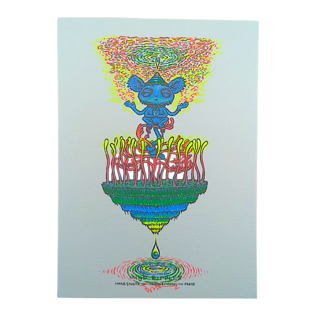 Marq Spusta "Mind Ripples" (Powder Blue) Mini Print