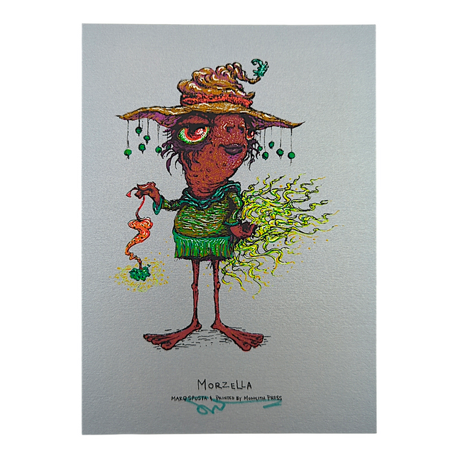 Marq Spusta "Morzella" (Silver Shimmer) Mini Print