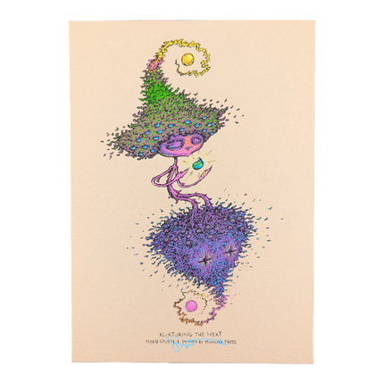Marq Spusta "Nurturing the Next" (Nude Shimmer) Mini Print