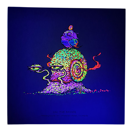 Marq Spusta "On The Move" (Dark Teal) Mini Print