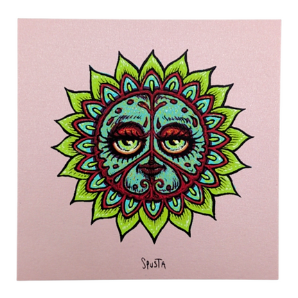 Marq Spusta "Peace Bloom" (Pink Shimmer) Micro Print