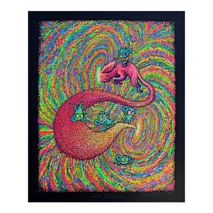 Marq Spusta "Playing in the Portals (Black Matte Stock)" Print