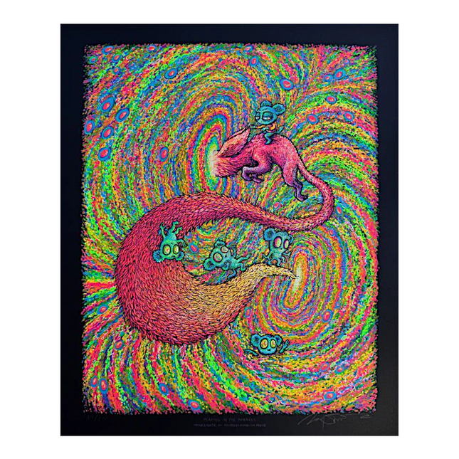 Marq Spusta "Playing in the Portals (Black Matte Stock)" Print