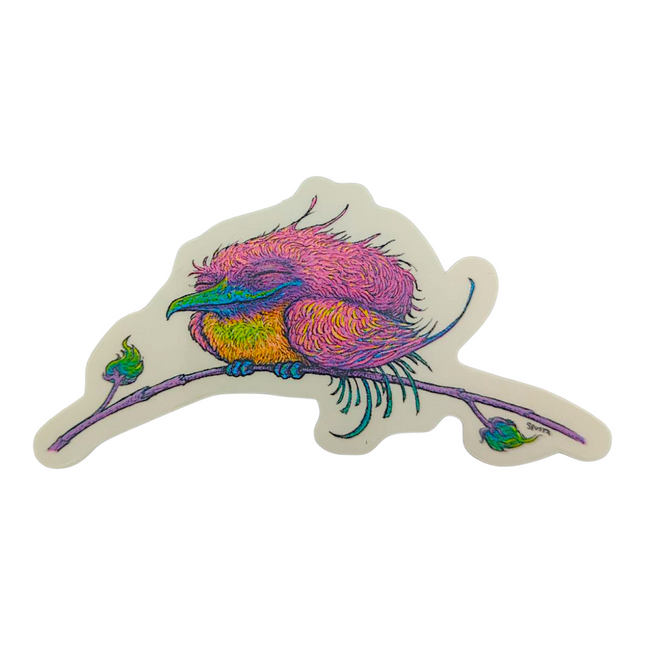 Marq Spusta Pleased and Perched Sticker