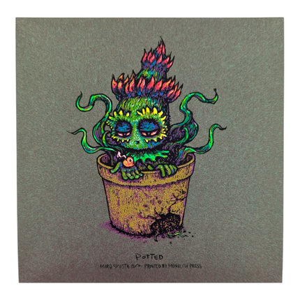 Marq Spusta "Potted" (Grape Goo) Mini Print
