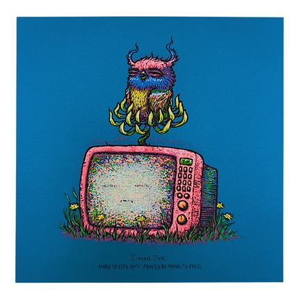 Marq Spusta "Screen Time" (Sticky Teal) Mini Print