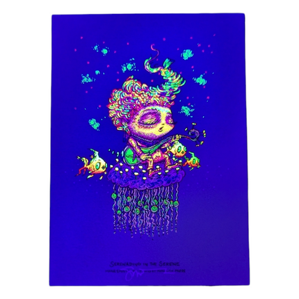 Marq Spusta "Serenading In The Serene" (Antique Gold) Mini Print