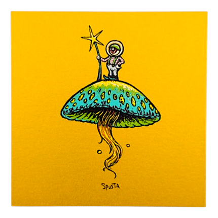 Marq Spusta Shroom Rider (25k Gold Shimmer) Micro Print