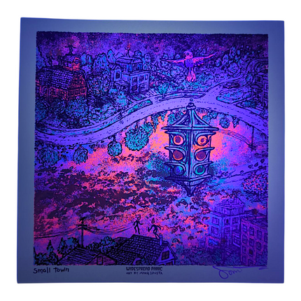 Marq Spusta "Small Town" (Green) Mini Print