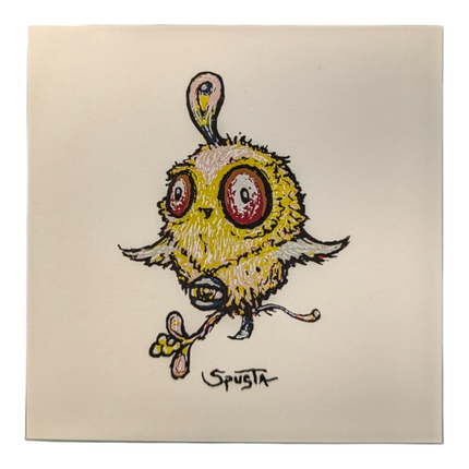 Marq Spusta Smeezy's Bird (White) Micro Print