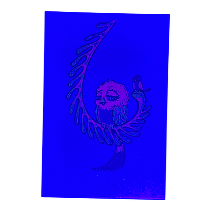 Marq Spusta Some Odd Birds (Dark Blue Shimmer) Micro Print