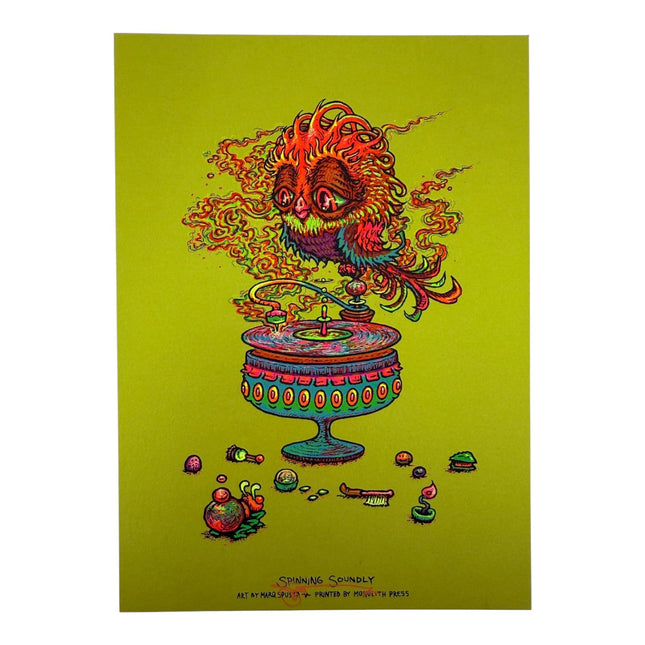 Marq Spusta "Spinning Soundly" (Absinthe Shimmer) Mini Print