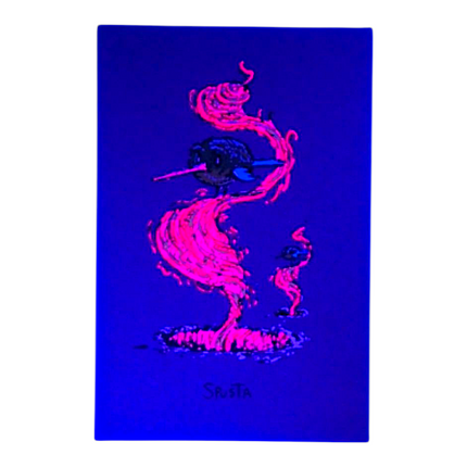 Marq Spusta Two Birds (Antique Gold) Micro Print
