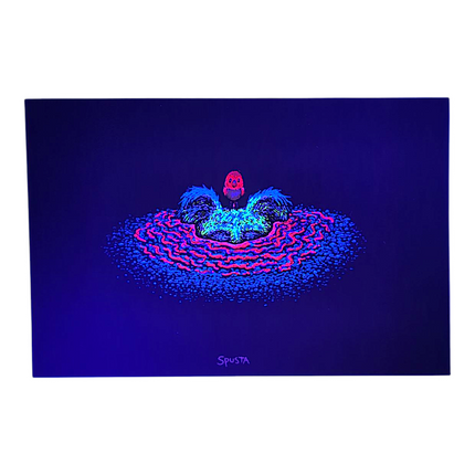 Marq Spusta Two Popping Through (Black) Micro Print