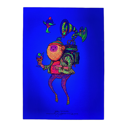 Marq Spusta "Vinyl Voyager" (Powder Blue) Mini Print