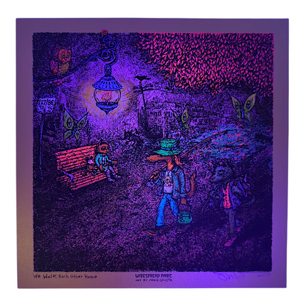 Marq Spusta "We Walk Each Other Home" (Gold) Mini Print